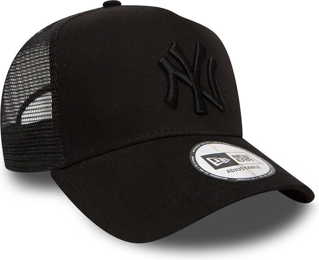 New York Yankees MLB League Essential A-Frame Trucker Snapback New Era Black/Black