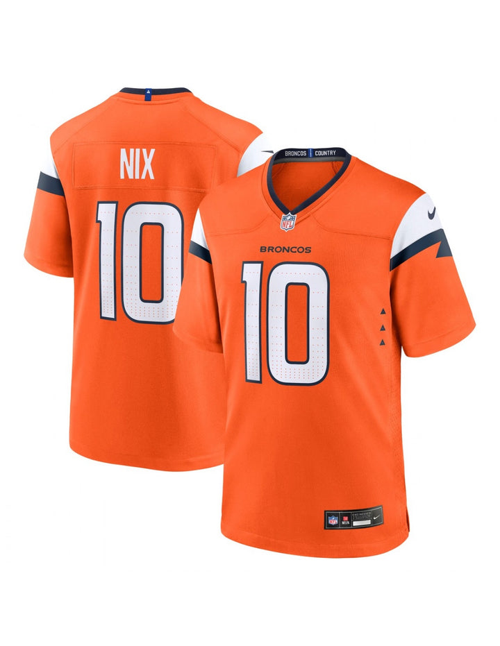 Bo Nix Denver Broncos NFL Game Jersey Home Nike