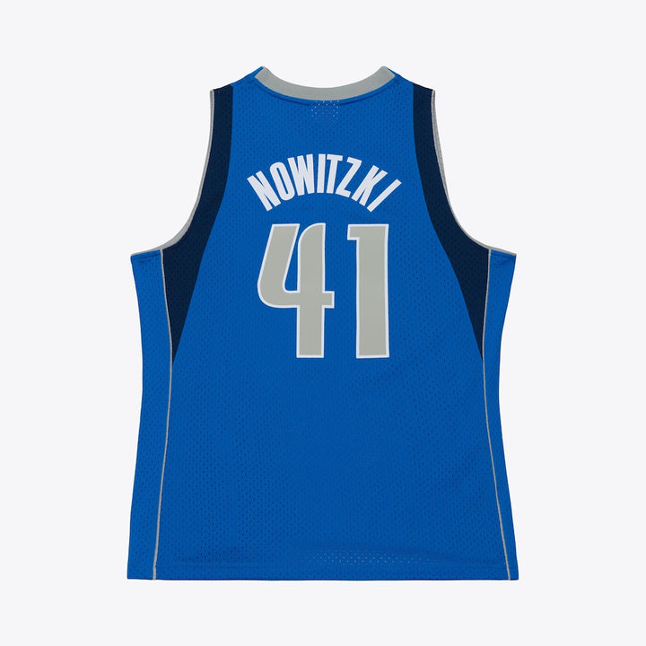 Dirk Nowitzki Dallas Mavericks NBA Dark Jersey 2010-2011 Mitchell &amp; Ness Blue
