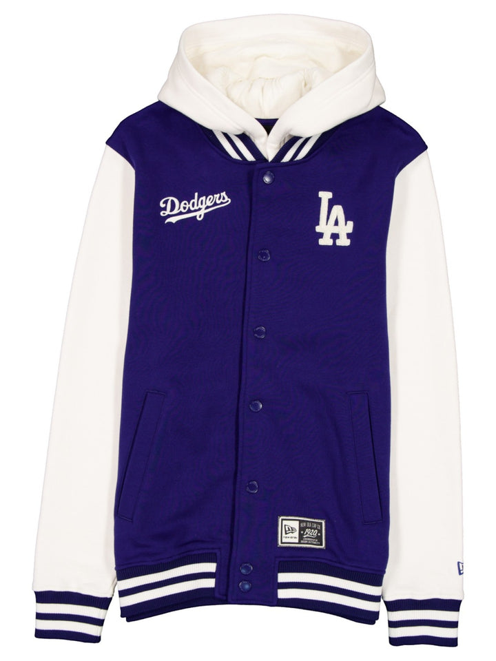Los Angeles Dodgers MLB Letterman Hooded Jacket New Era Blue