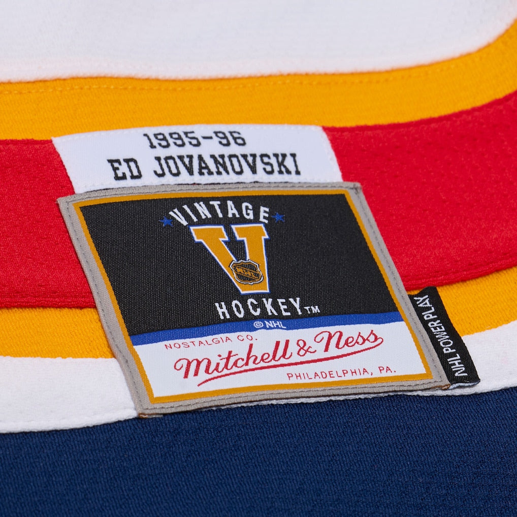 Ed Jovanovski Florida Panthers NHL 1995-96 White Power Play Jersey Mitchell &amp; Ness