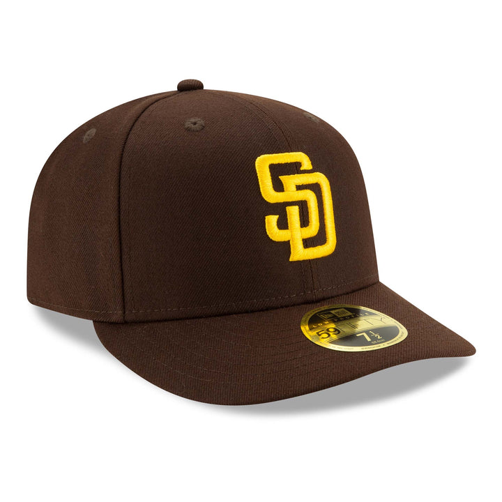 San Diego Padres MLB 59FIFTY Low Profile Fitted New Era Brown/Gold