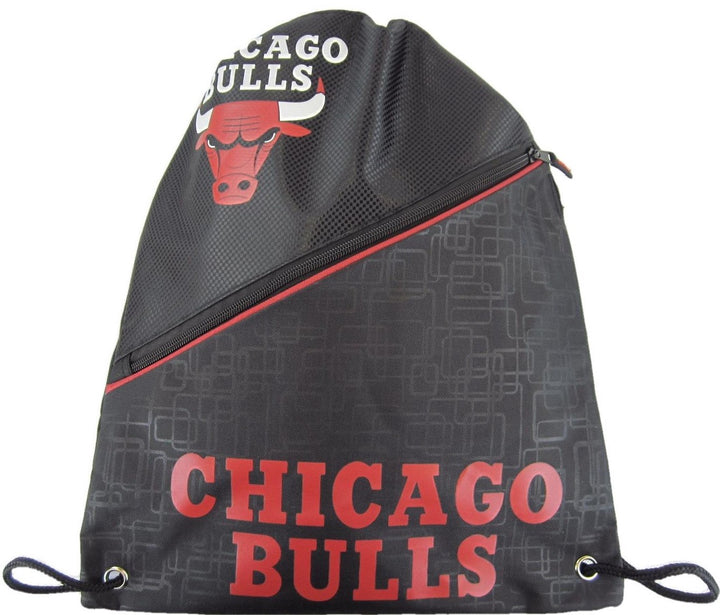 Forever Collectibles - NBA Diagonal Zip Drawstring Bag - Chicago Bulls