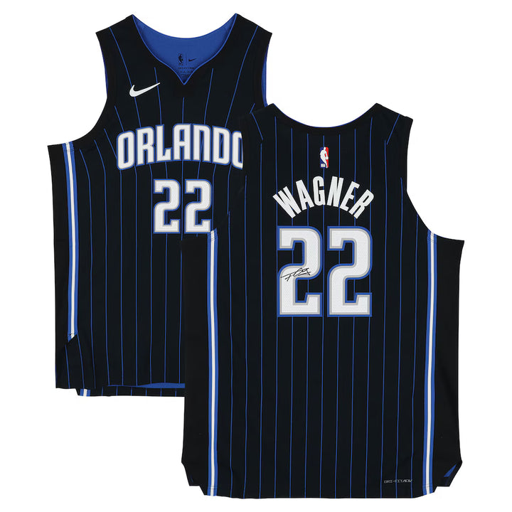 Franz Wagner Orlando Magic Autographed Fanatics Authentic Black Nike Icon Edition Authentic Jersey