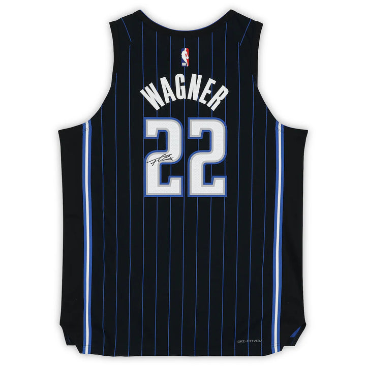 Franz Wagner Orlando Magic Autographed Fanatics Authentic Black Nike Icon Edition Authentic Jersey