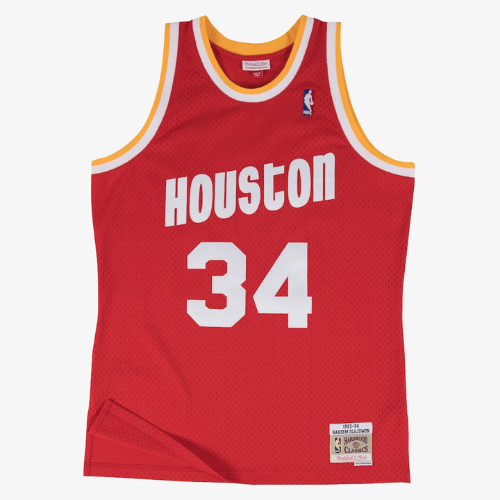 Hakeem Olajuwon Houston Rockets 1993-94 NBA Swingman Jersey Mitchell &amp; Ness