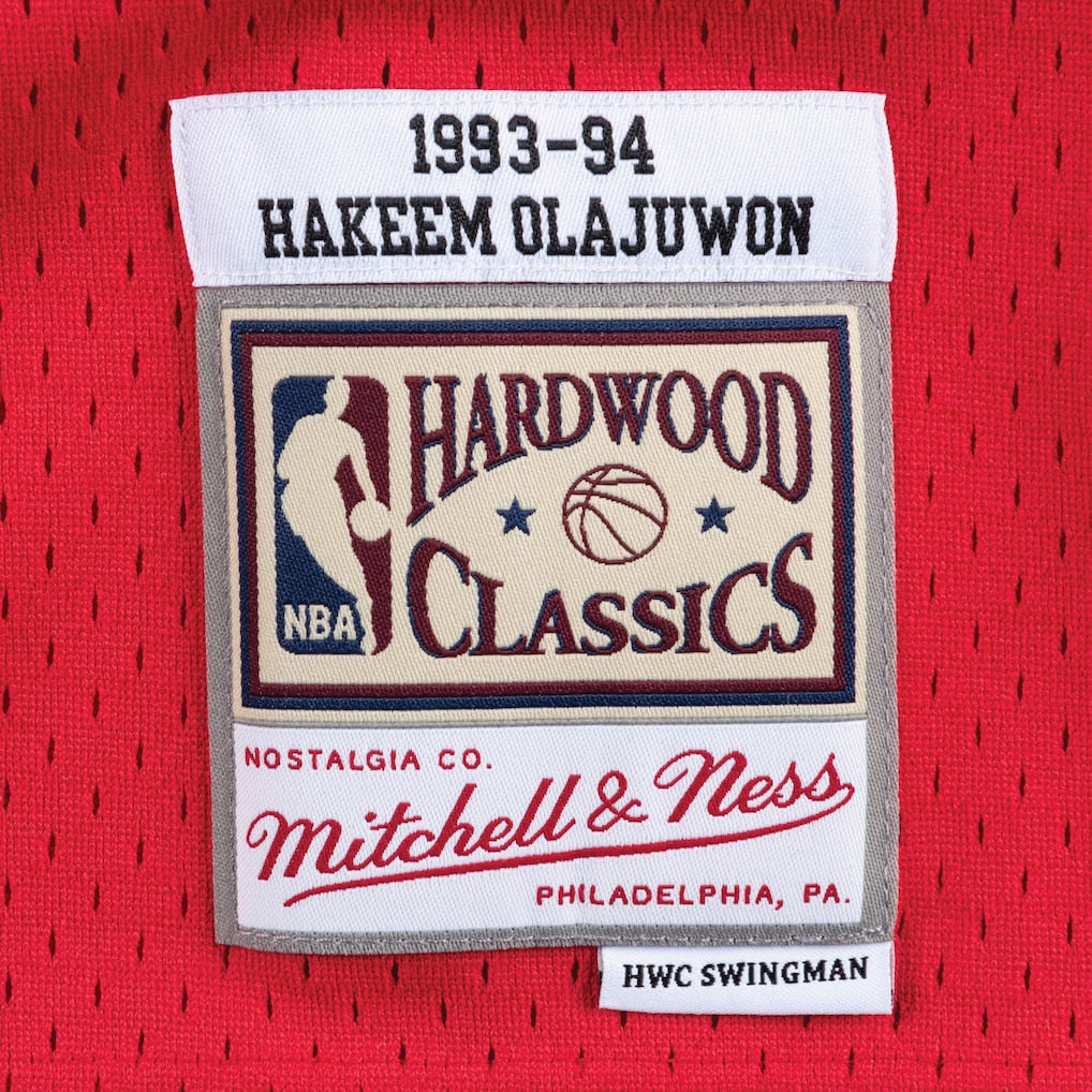Hakeem Olajuwon Houston Rockets 1993-94 NBA Swingman Jersey Mitchell &amp; Ness