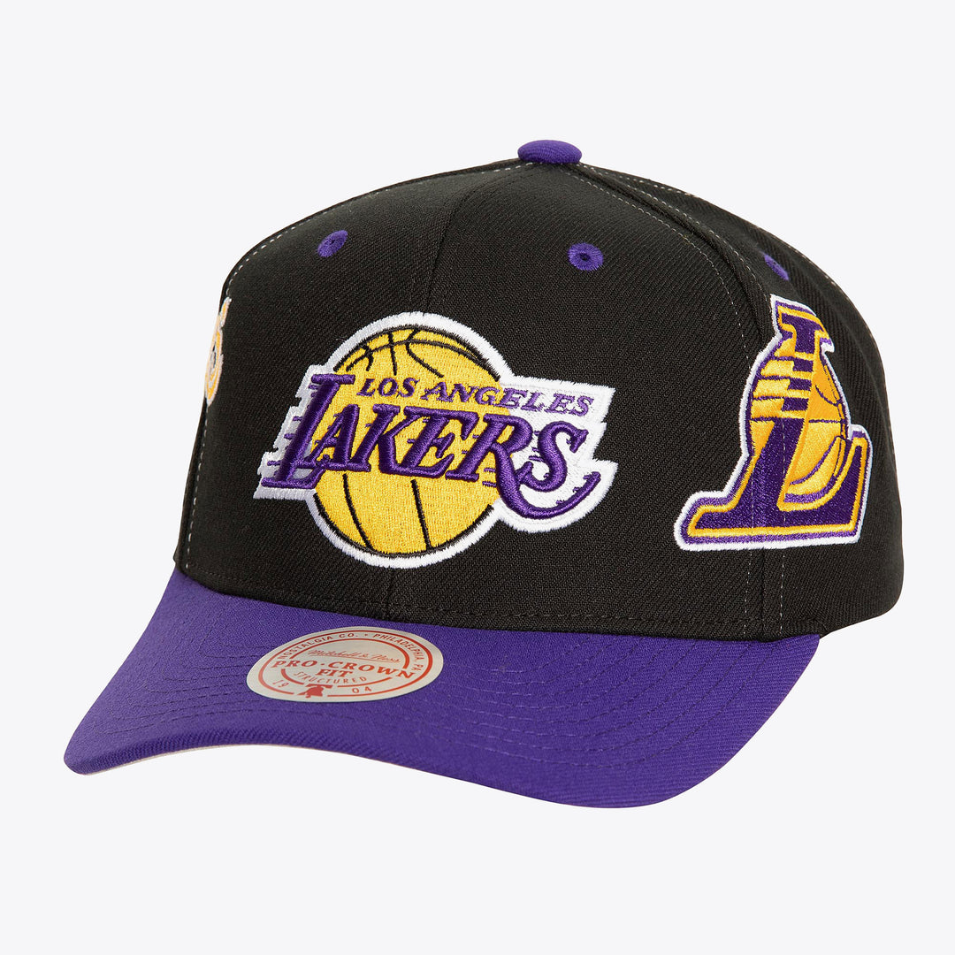 LA Lakers NBA Overbite Pro Snapback Mitchell &amp; Ness Black/Purple