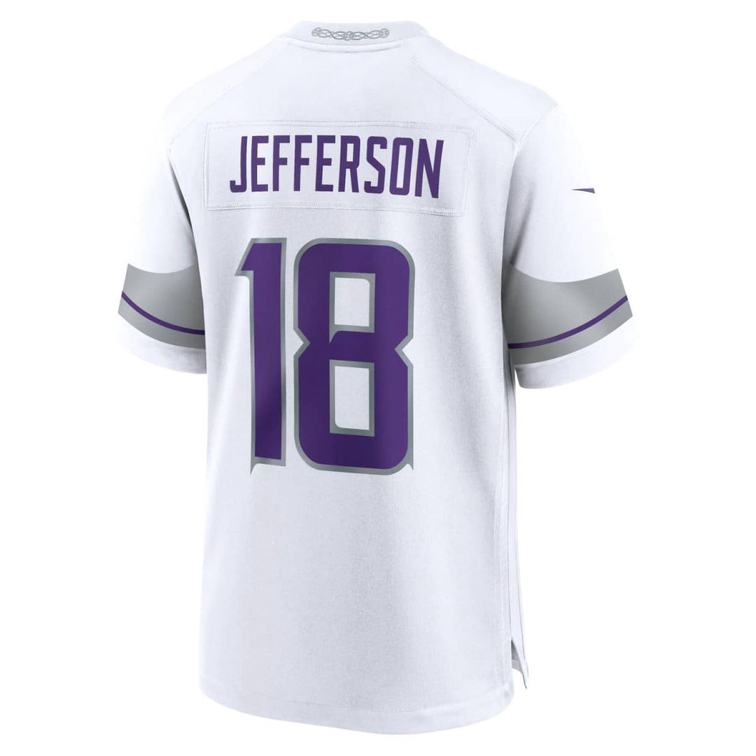 Justin Jefferson Minnesota Vikings Alternate White NFL Game Jersey Nike