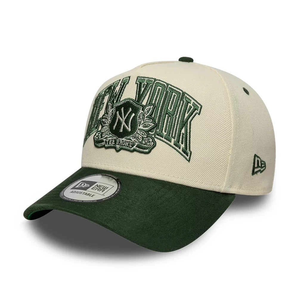 New York Yankees MLB Wordmark Suede EFRAME New Era Cream/Green
