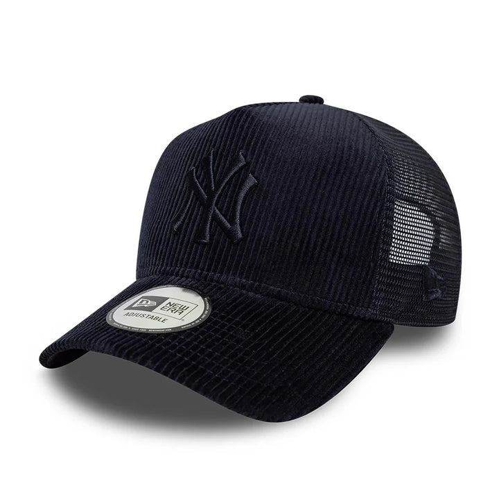 New Era Tonal Cord E-frame Trucker Snapback Navy