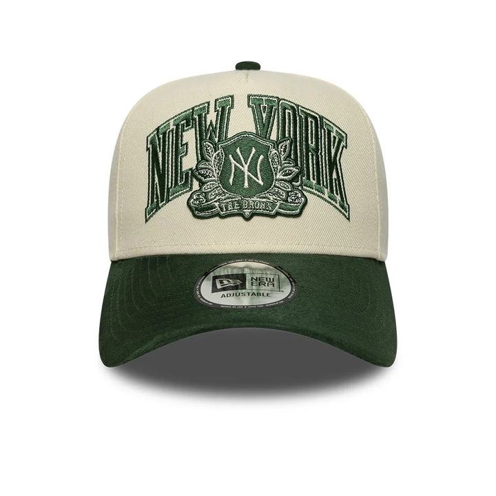 New York Yankees MLB Wordmark Suede EFRAME New Era Cream/Green