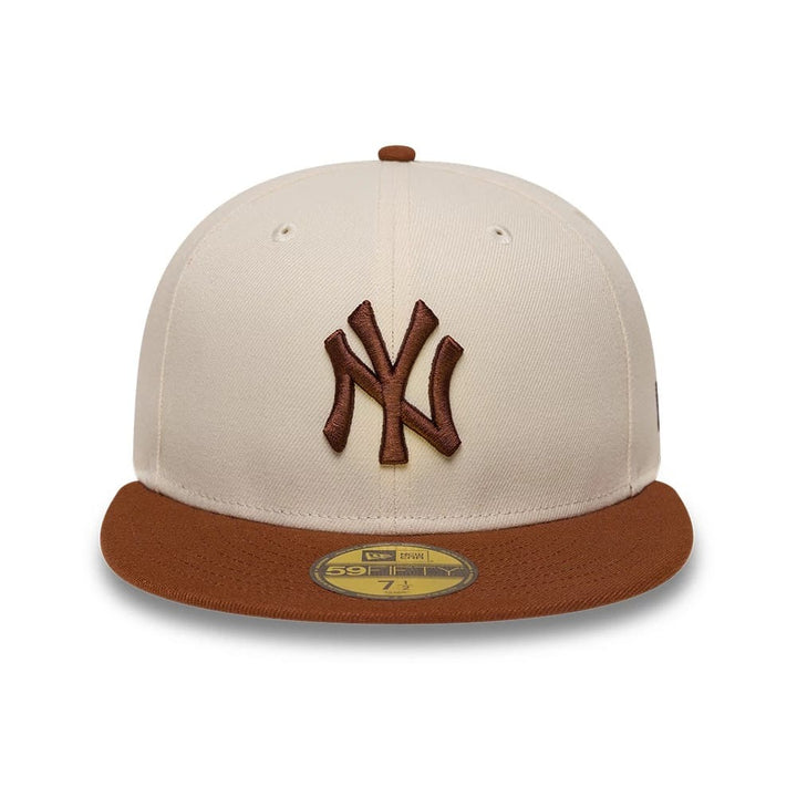 New York Yankees MLB League Essential 59FIFTY Fitted New Era Cream/Brown