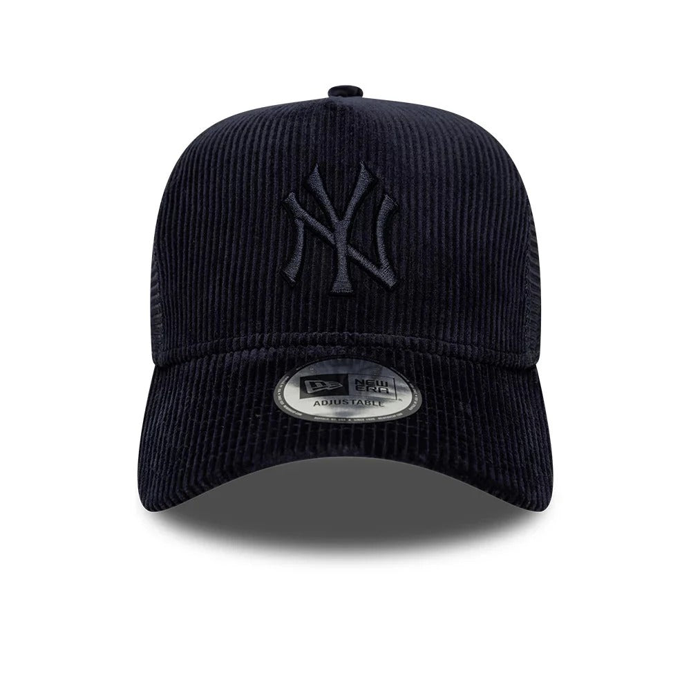 New Era Tonal Cord E-frame Trucker Snapback Navy