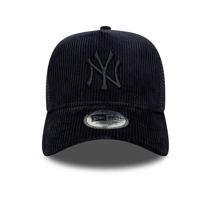 New Era Tonal Cord E-frame Trucker Snapback Navy