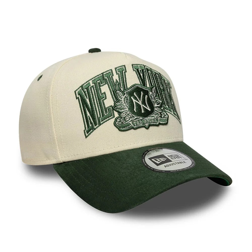 New York Yankees MLB Wordmark Suede EFRAME New Era Cream/Green