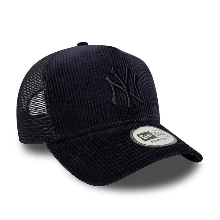 New Era Tonal Cord E-frame Trucker Snapback Navy