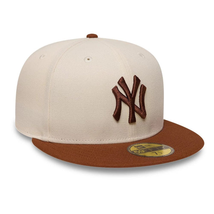 New York Yankees MLB League Essential 59FIFTY Fitted New Era Cream/Brown