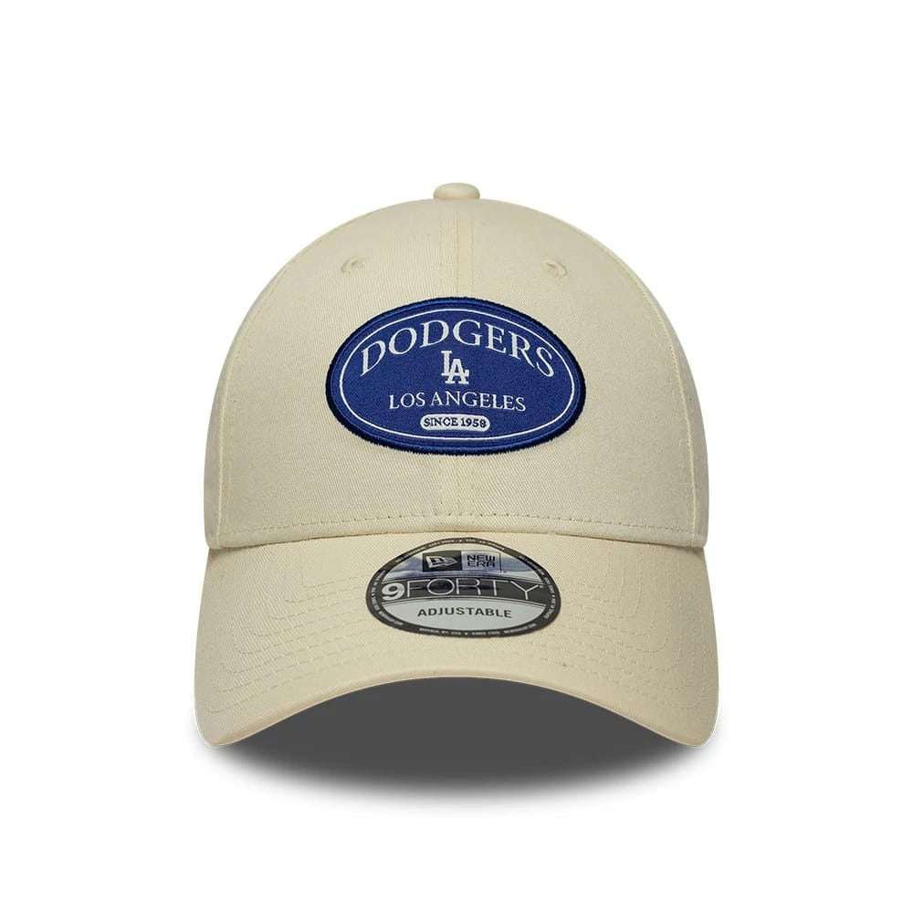Los Angeles Dodgers MLB Patch 9FORTY Strapback New Era Cream