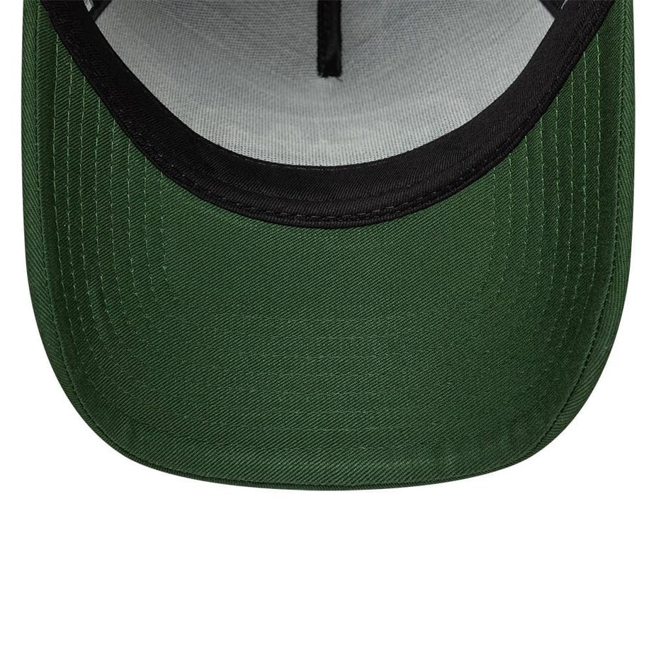 New Era Oval Foam Patch Trucker Snapback Green/White