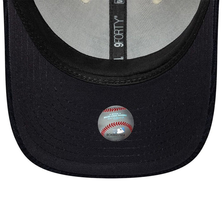 New York Yankees MLB Cord 9FORTY M-Crown Strapback New Era Cream/Navy
