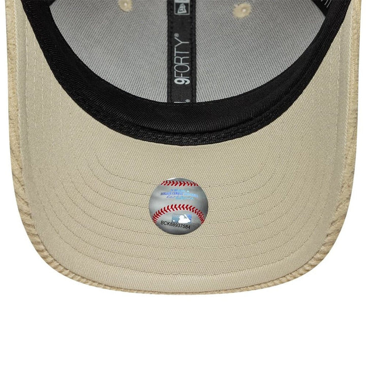 New York Yankees MLB Cord 9FORTY M-Crown Strapback New Era Stone