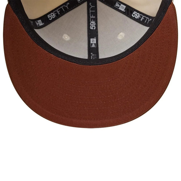 New York Yankees MLB League Essential 59FIFTY Fitted New Era Cream/Brown