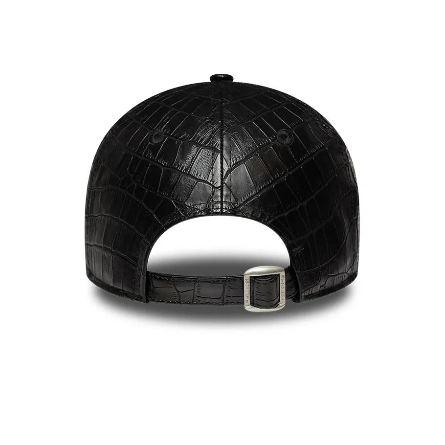 New York Yankees MLB Womens Pattern PU 9FORTY Strapback New Era Black