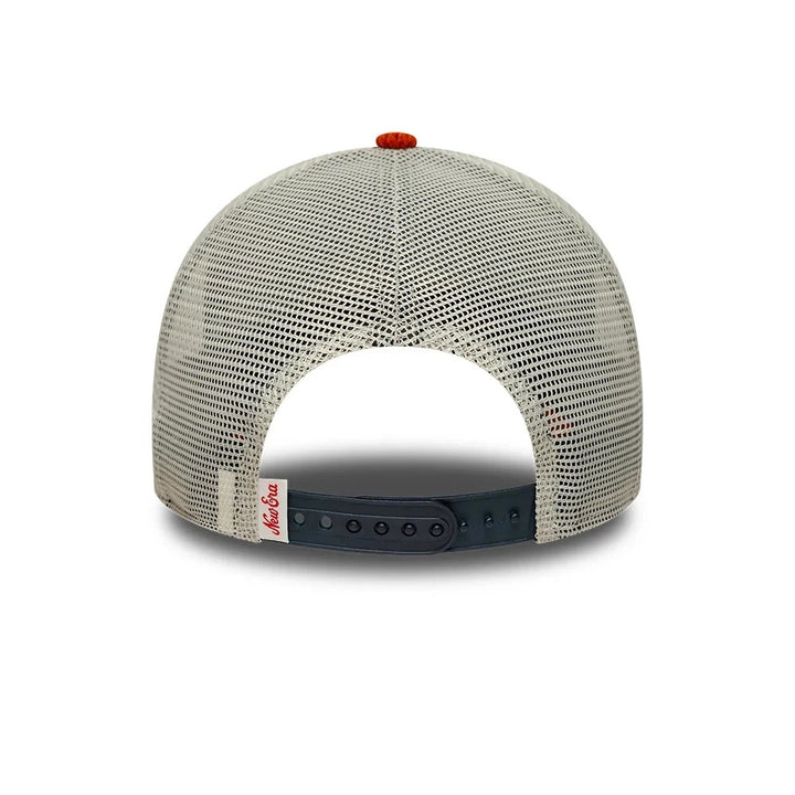 New Era Patch Cord E-frame Trucker Snapback Navy/Orange