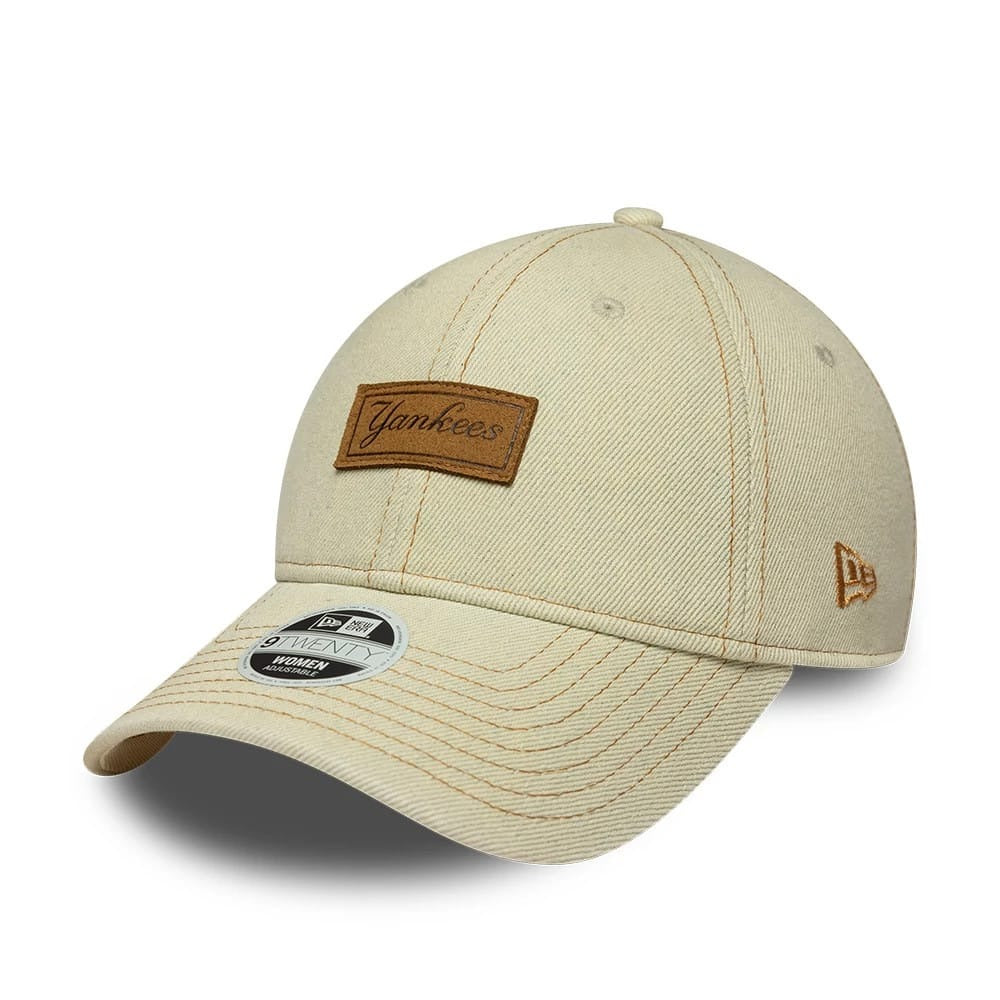 New York Yankees Women Denim 9TWENTY Strapback New Era Beige