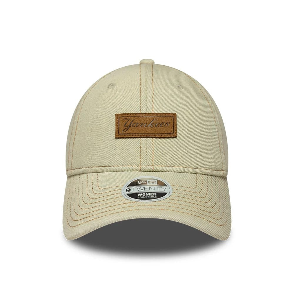 New York Yankees Women Denim 9TWENTY Strapback New Era Beige