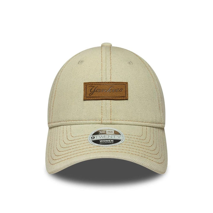 New York Yankees Women Denim 9TWENTY Strapback New Era Beige
