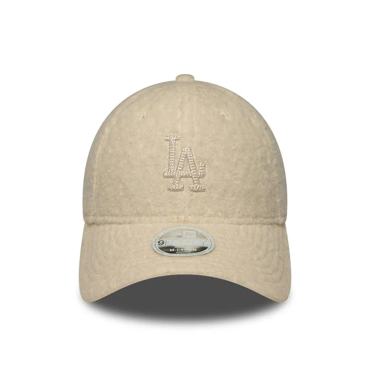 Los Angeles Dodgers MLB Winter Borg 9FORTY Women Snapback New Era White