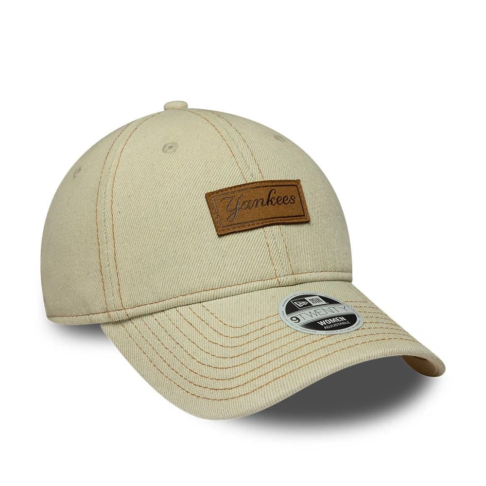 New York Yankees Women Denim 9TWENTY Strapback New Era Beige
