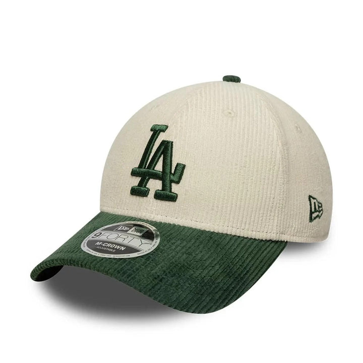 Los Angeles Dodgers MLB Cord 9FORTY M-Crown Strapback New Era Cream/Green