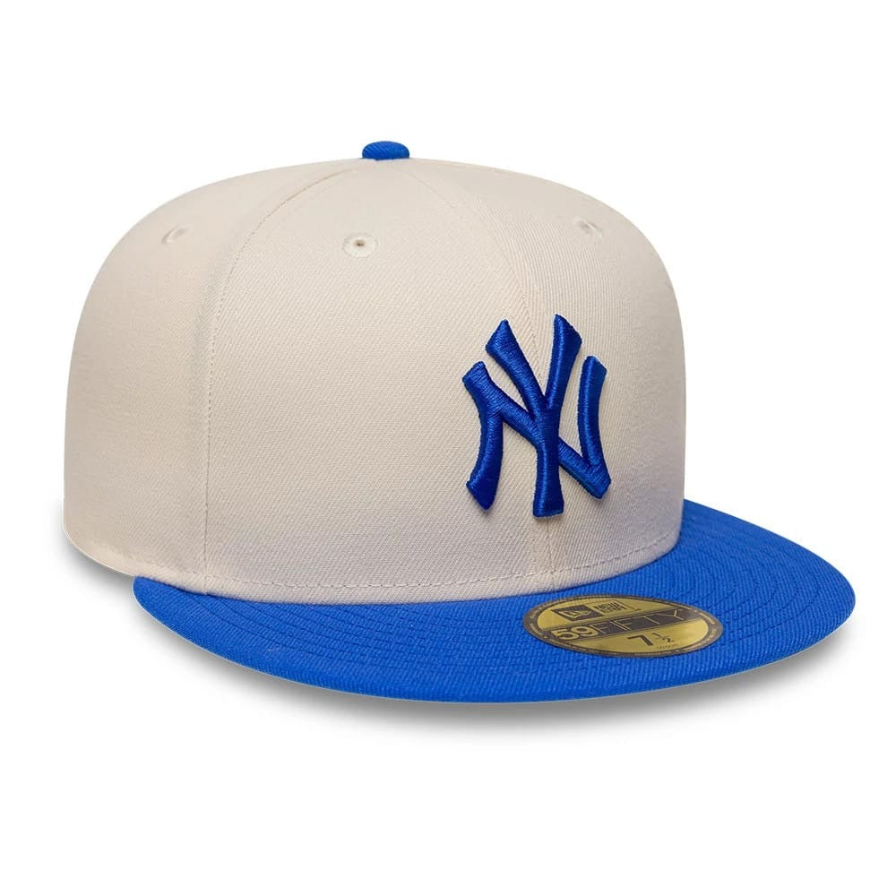 New York Yankees MLB League Essential 59FIFTY Fitted New Era Cream/Blue