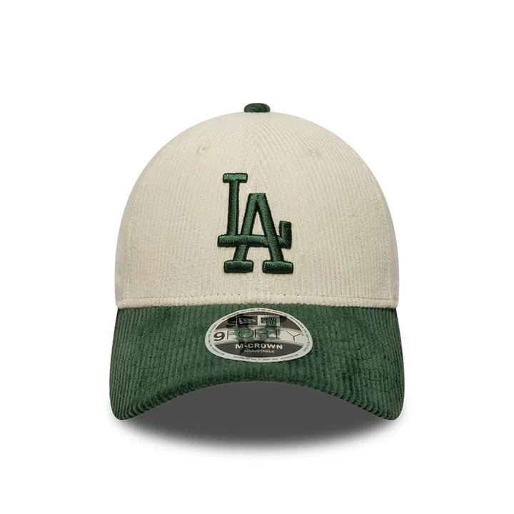 Los Angeles Dodgers MLB Cord 9FORTY M-Crown Strapback New Era Cream/Green