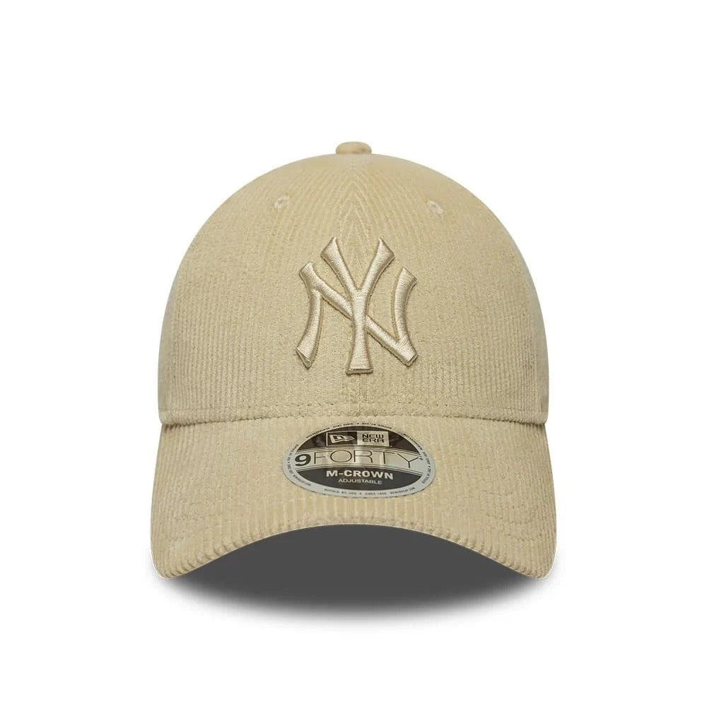 New York Yankees MLB Cord 9FORTY M-Crown Strapback New Era Stone
