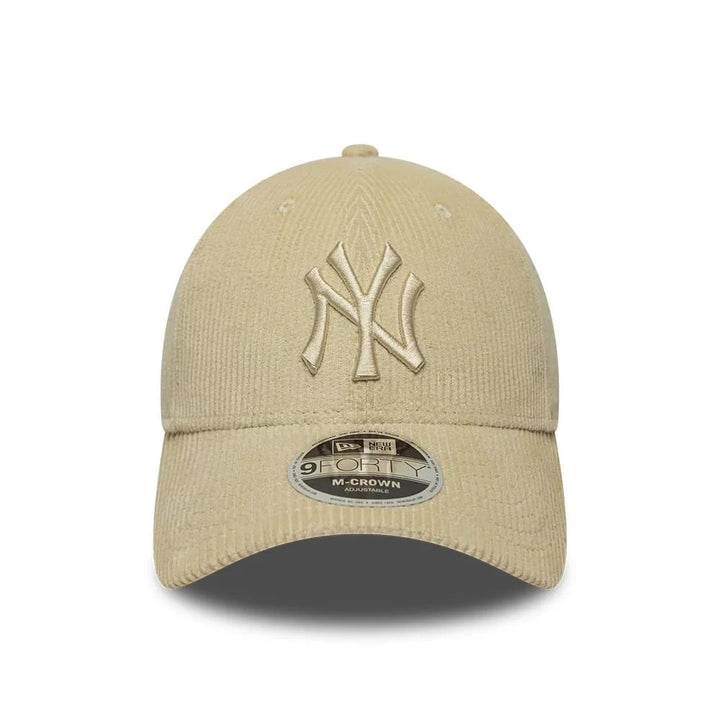 New York Yankees MLB Cord 9FORTY M-Crown Strapback New Era Stone