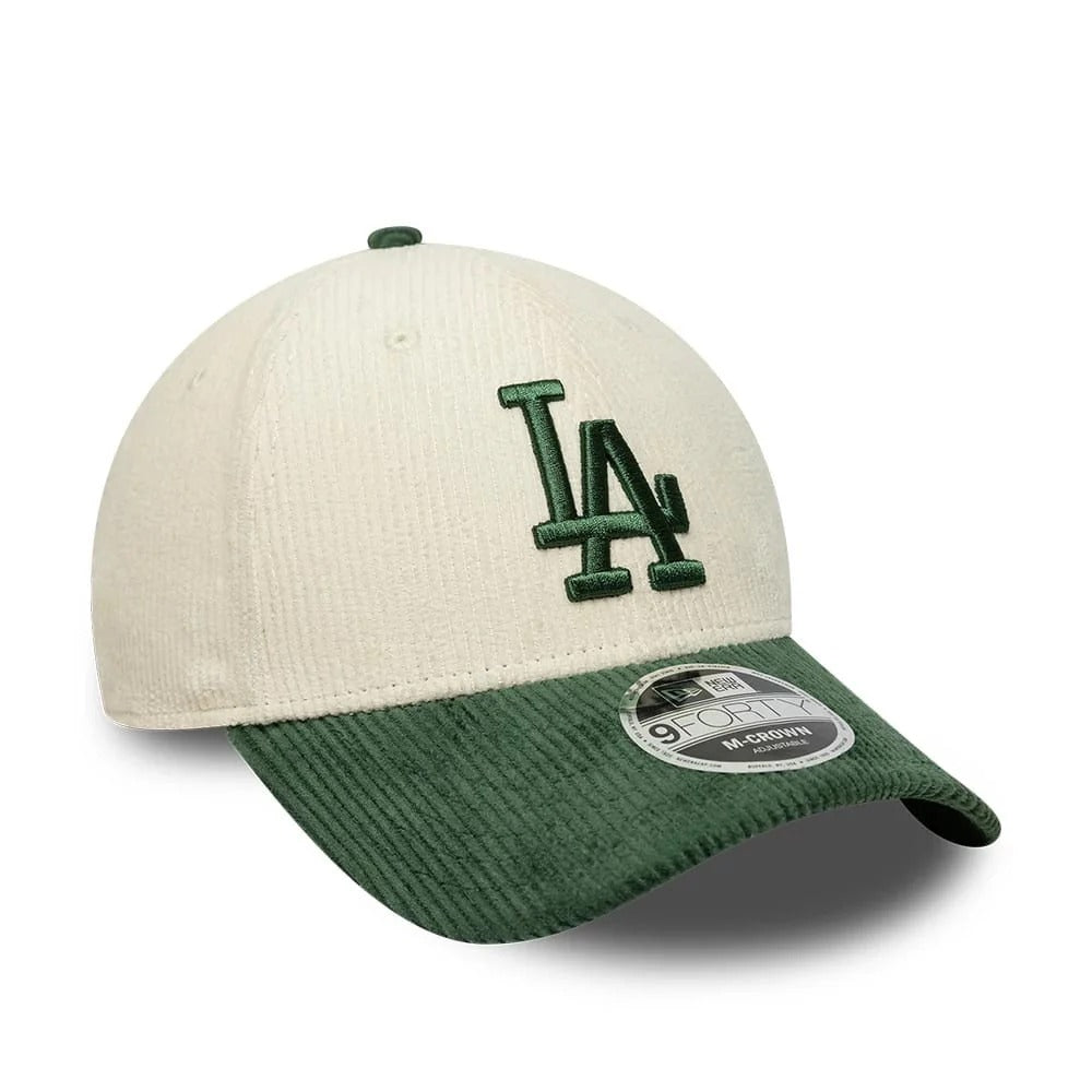 Los Angeles Dodgers MLB Cord 9FORTY M-Crown Strapback New Era Cream/Green