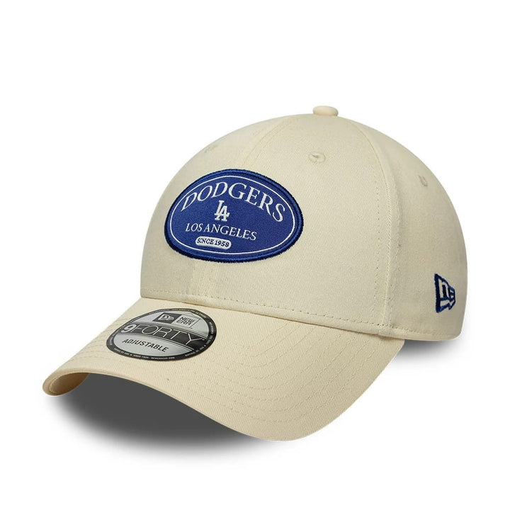 Los Angeles Dodgers MLB Patch 9FORTY Strapback New Era Cream