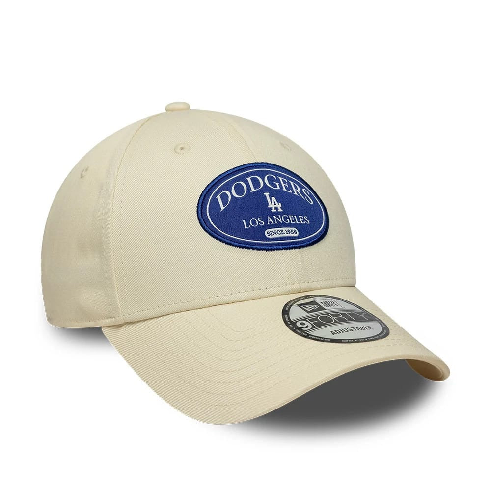 Los Angeles Dodgers MLB Patch 9FORTY Strapback New Era Cream