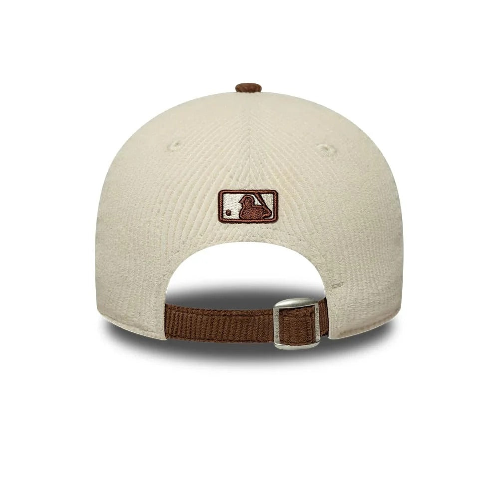 New York Yankees MLB Cord 9FORTY M-Crown Strapback New Era White/Brown