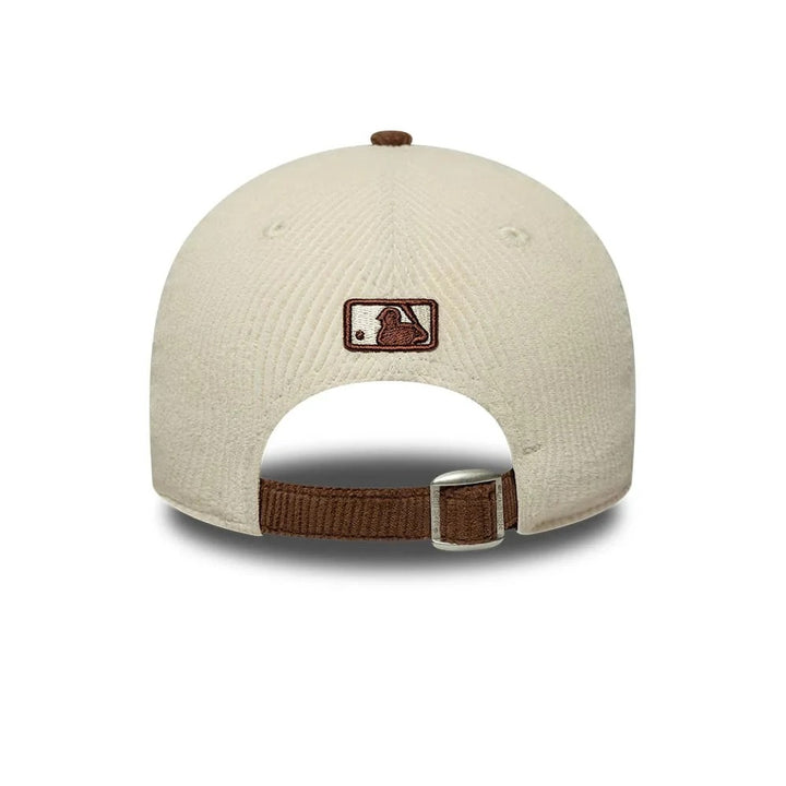 New York Yankees MLB Cord 9FORTY M-Crown Strapback New Era White/Brown