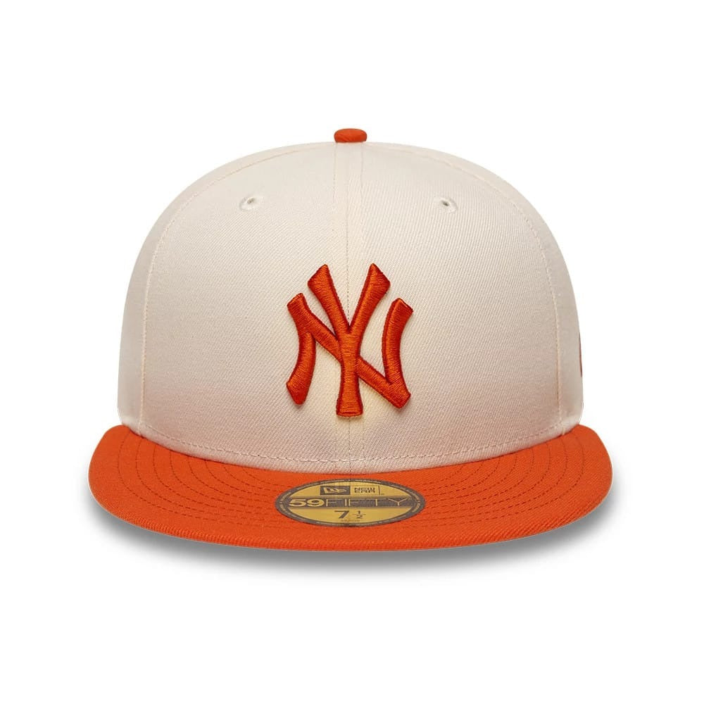 New York Yankees MLB League Essential 59FIFTY Fitted New Era Cream/Orange