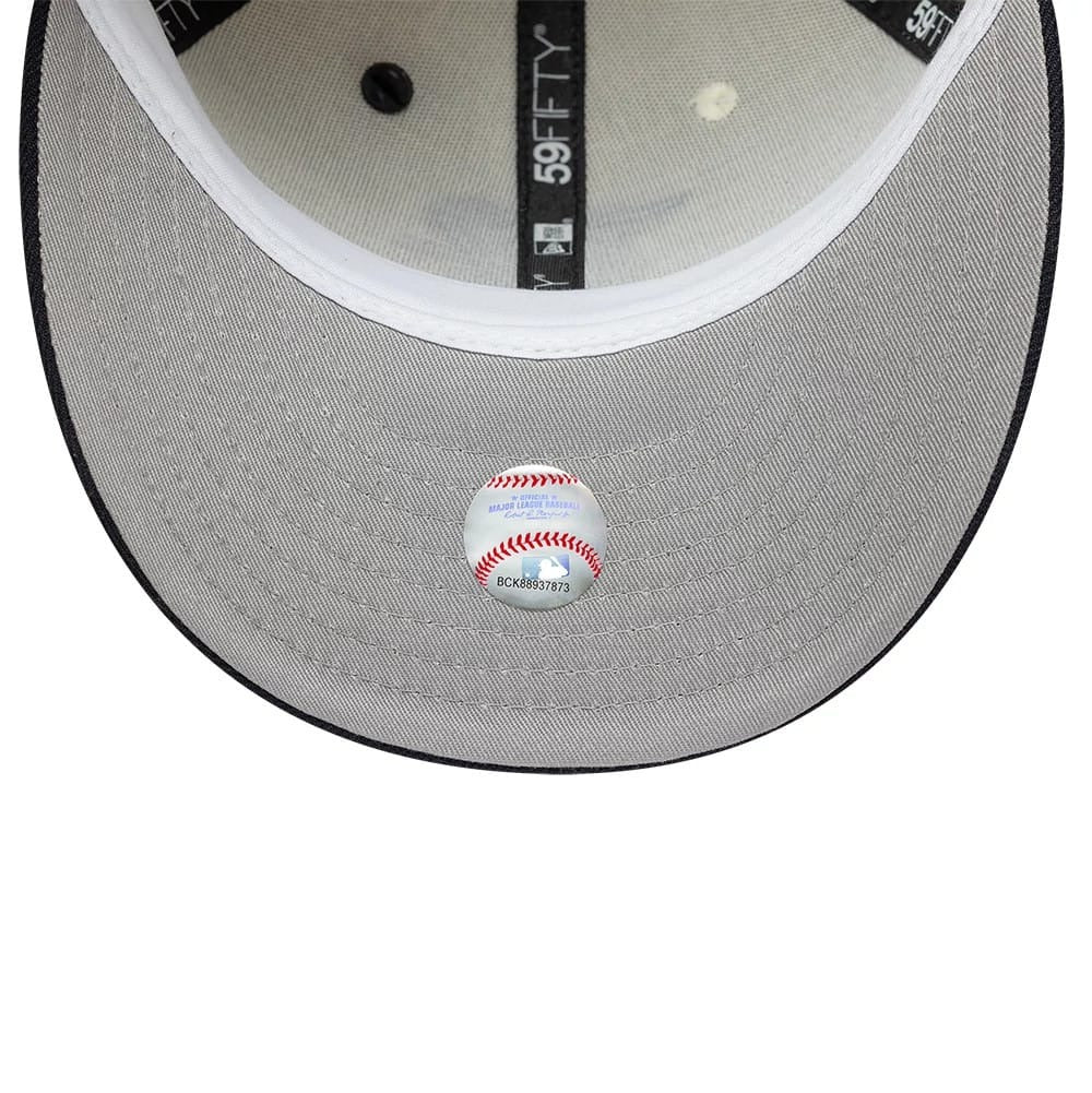 Texas Rangers MLB Pin 59FIFTY Fitted New Era Cream/Navy