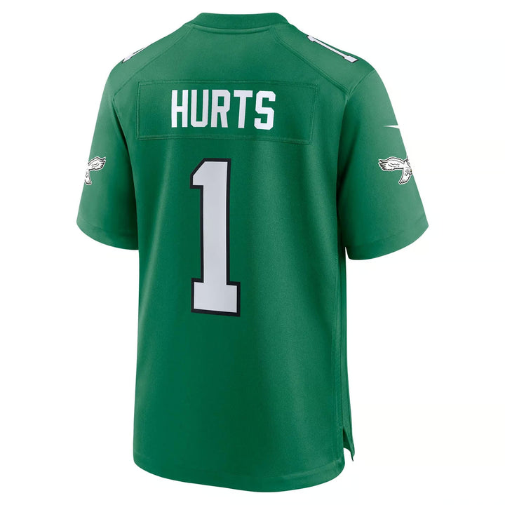 Jalen Hurts Philadelphia Eagles NFL Throwback Jersey Nike Green