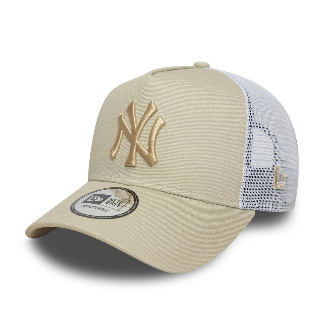New York Yankees MLB NOS League Essential EF Trucker New Era Stone/White