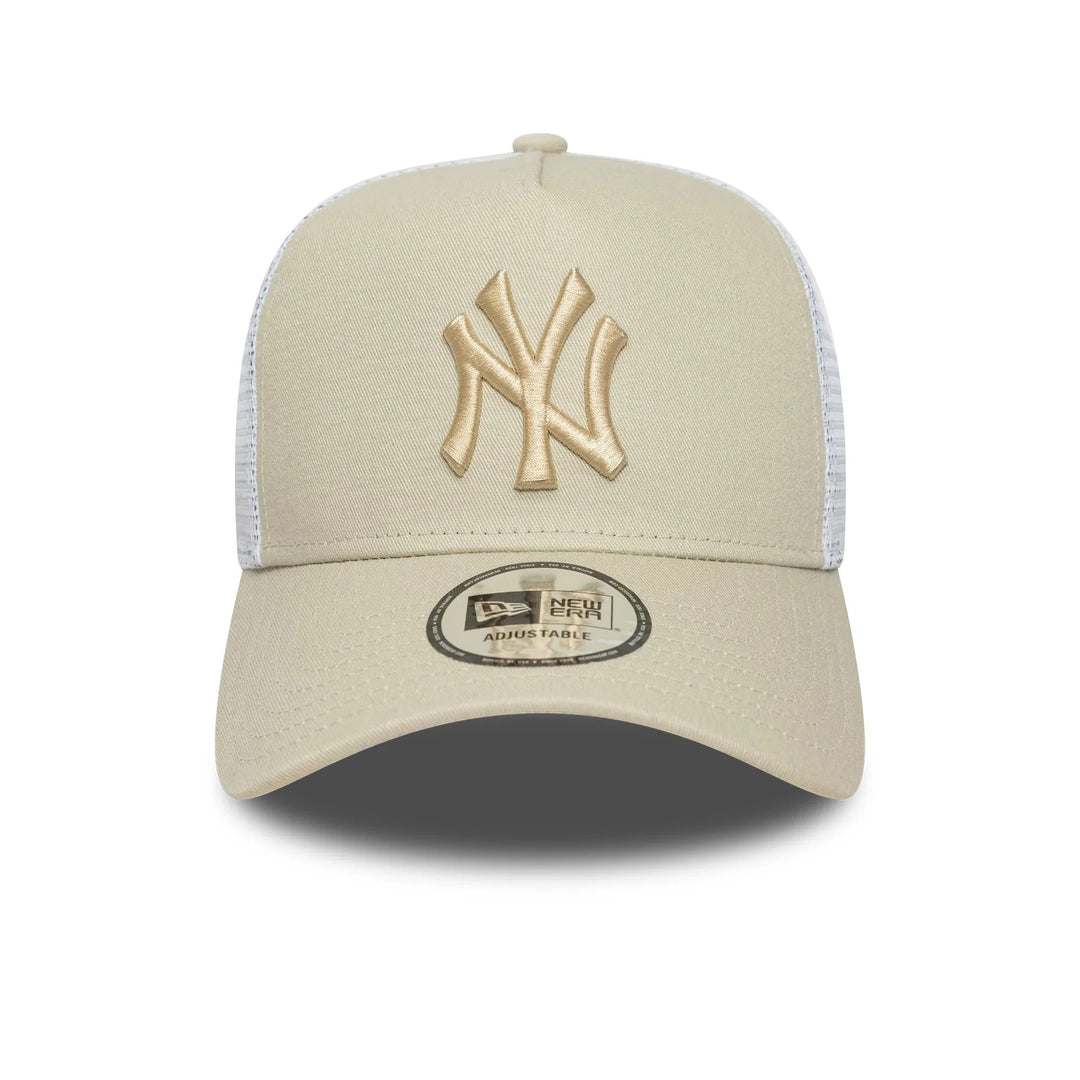 New York Yankees MLB NOS League Essential EF Trucker New Era Stone/White