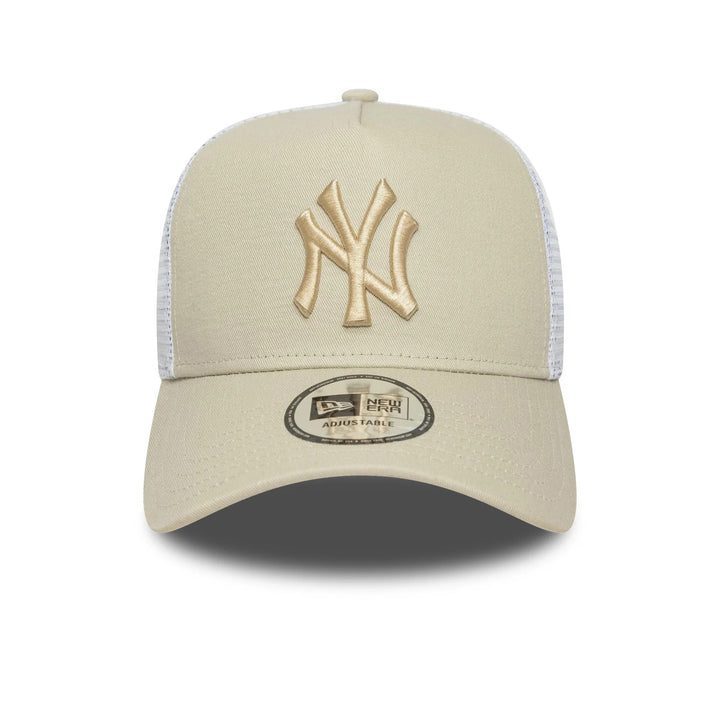 New York Yankees MLB NOS League Essential EF Trucker New Era Stone/White